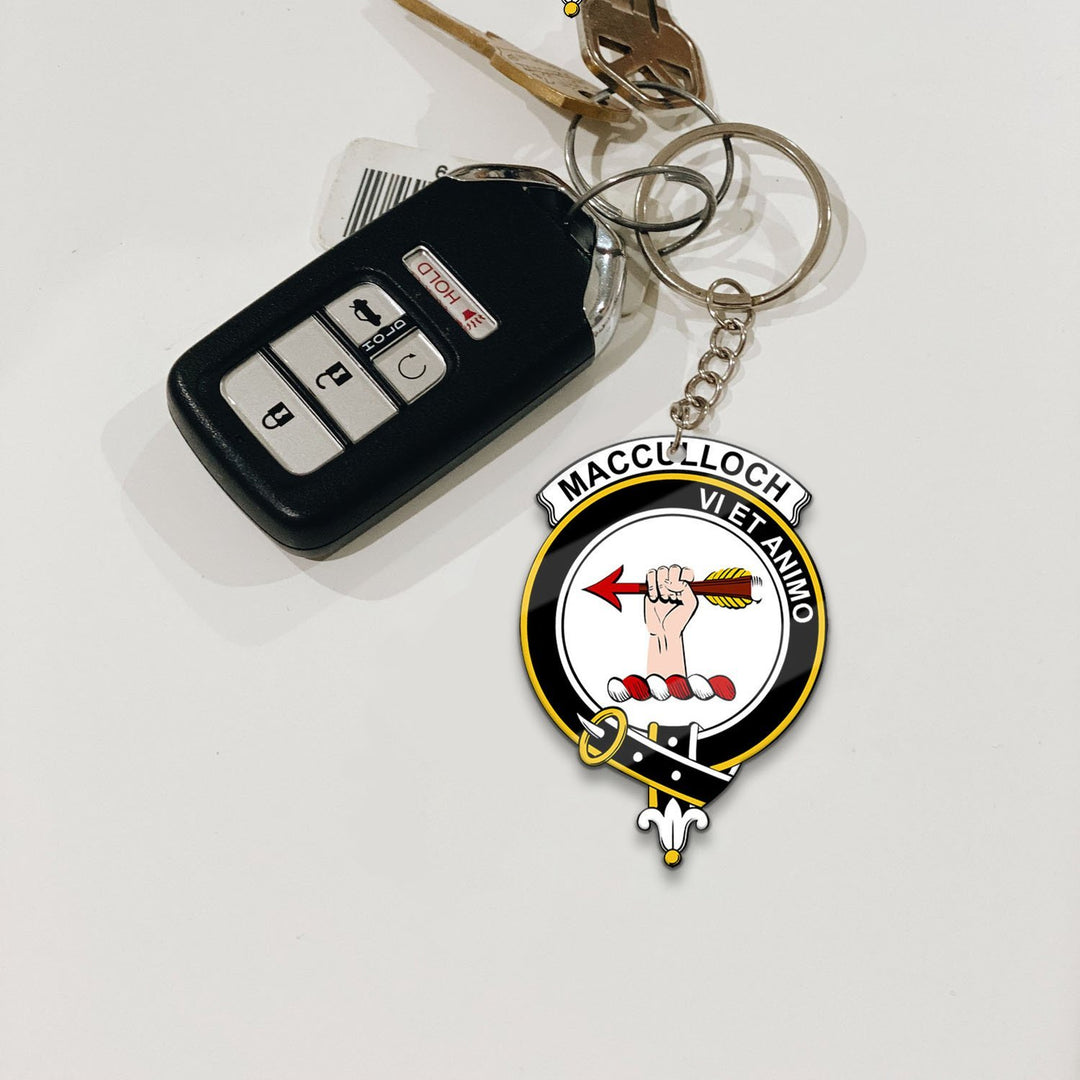 Clan MacCulloch (McCulloch) Tartan Crest Keychain RM69 Clan McCulloch Tartan Today   