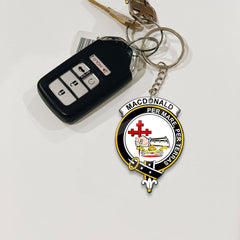 Clan MacDonald (Donald) Tartan Crest Keychain BP19 Clan MacDonald Tartan Today   