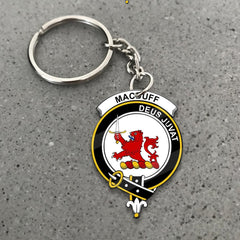 Clan MacDuff Tartan Crest Keychain KS55 Clan MacDuff Tartan Today   