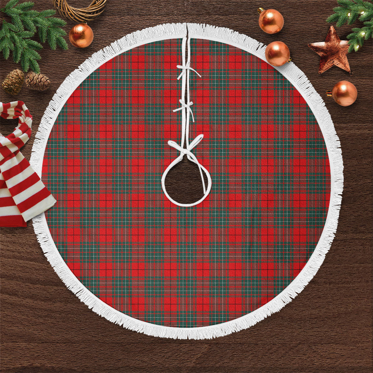 Clan Cheyne Tartan Christmas Tree Skirt PD18 Cheyne Tartan Tartan Christmas   