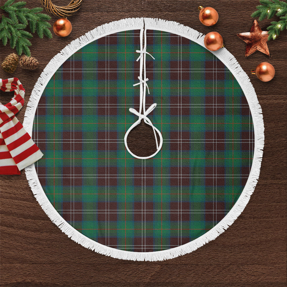 Clan Chisholm Hunting Ancient Tartan Christmas Tree Skirt MC31 Chisholm Hunting Ancient Tartan Tartan Christmas   