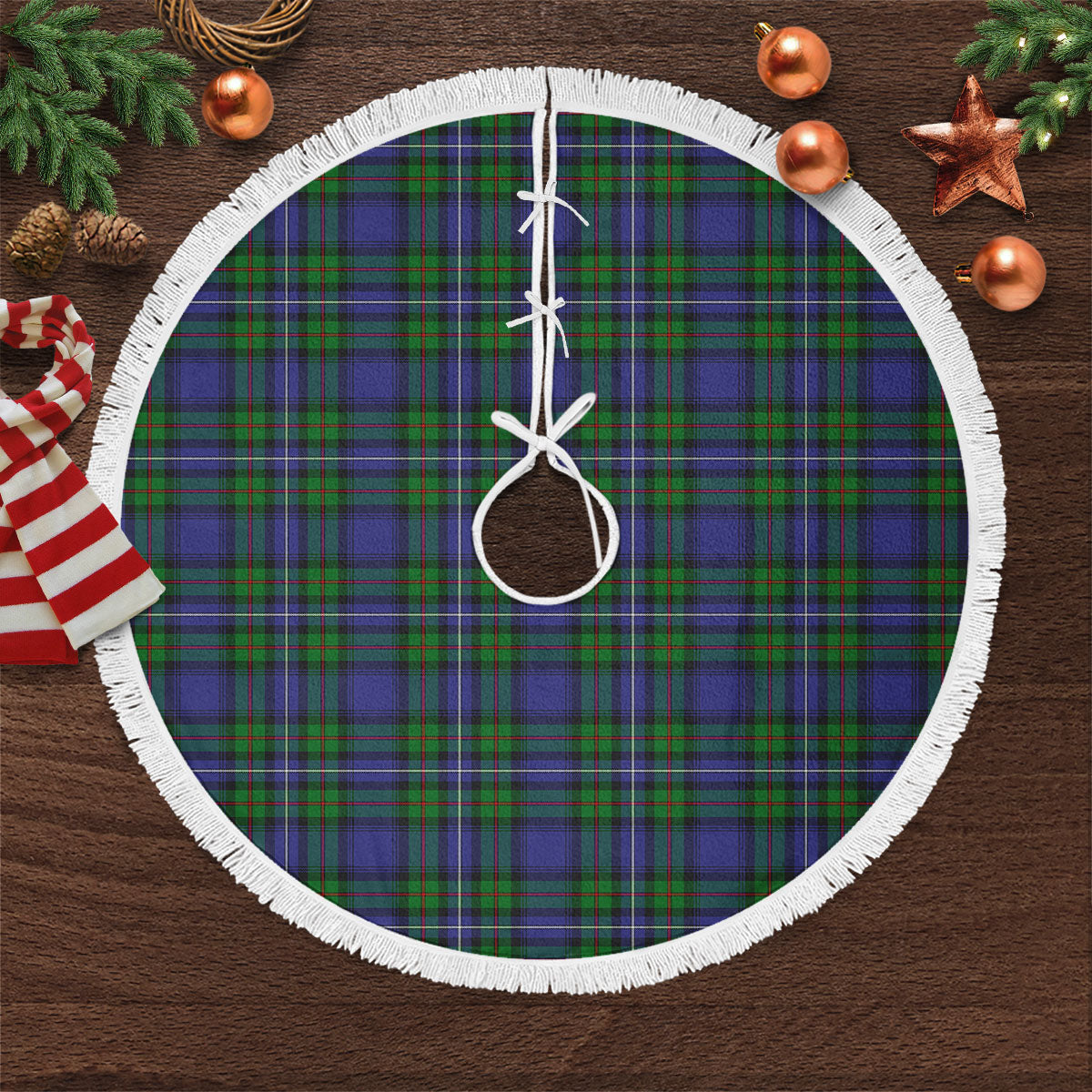 Clan Donnachaidh Tartan Christmas Tree Skirt UV72 Donnachaidh Tartan Tartan Christmas   