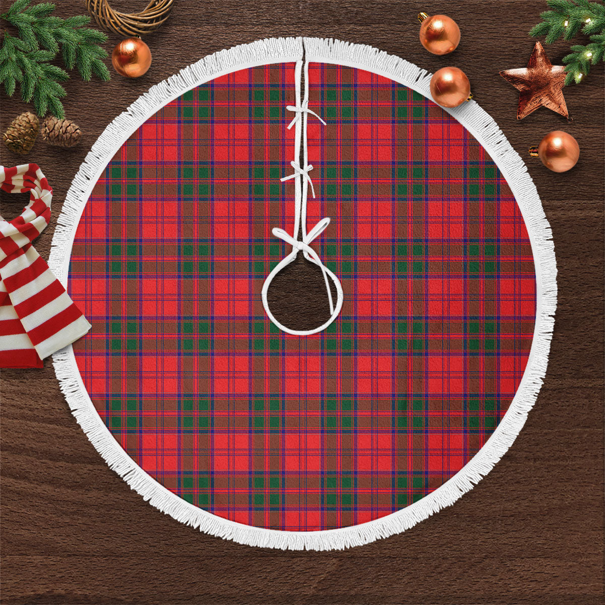 Clan Drummond Modern Tartan Christmas Tree Skirt CV64 Drummond Modern Tartan Tartan Christmas   