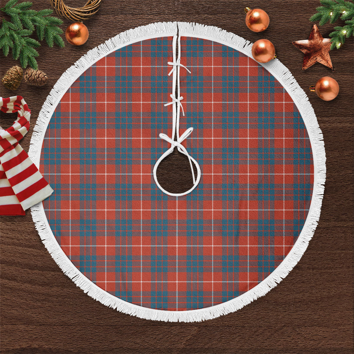 Clan Hamilton Ancient Tartan Christmas Tree Skirt IG60 Hamilton Ancient Tartan Tartan Christmas   