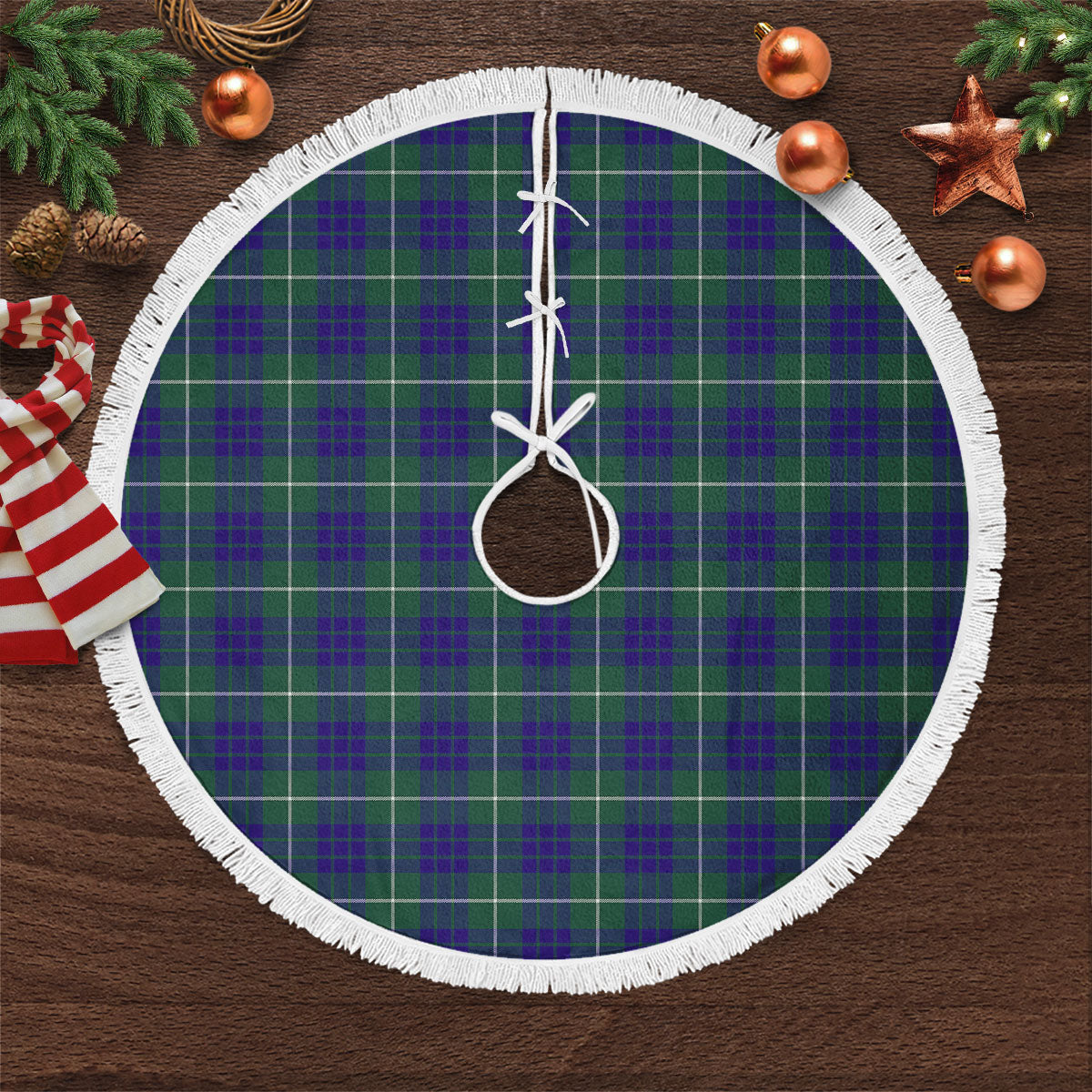 Clan Hamilton Hunting Modern Tartan Christmas Tree Skirt RR95 Hamilton Hunting Modern Tartan Tartan Christmas   