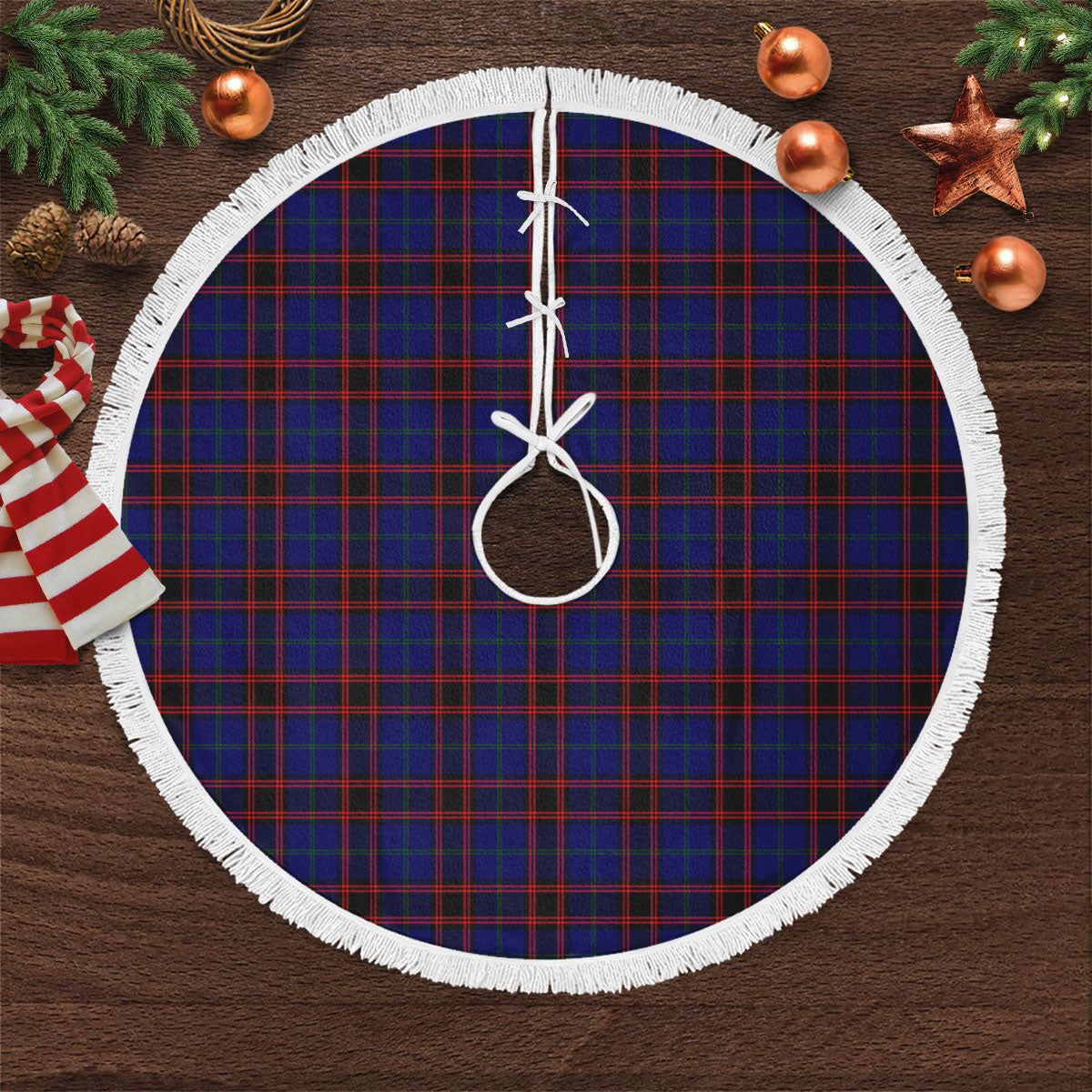 Clan Home Modern Tartan Christmas Tree Skirt HA45 Home Modern Tartan Tartan Christmas   