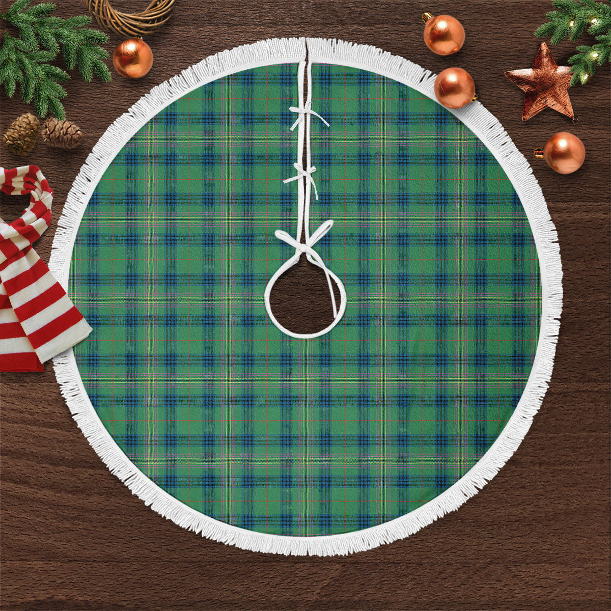 Clan Kennedy Ancient Tartan Christmas Tree Skirt WV45 Kennedy Ancient Tartan Tartan Christmas   