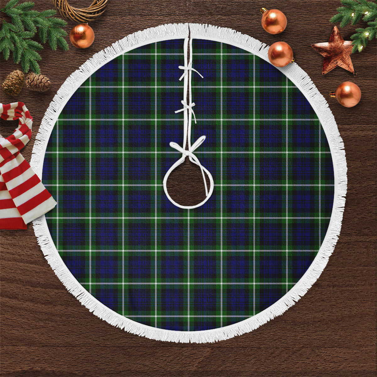 Clan Lamont Modern Tartan Christmas Tree Skirt CA82 Lamont Modern Tartan Tartan Christmas   