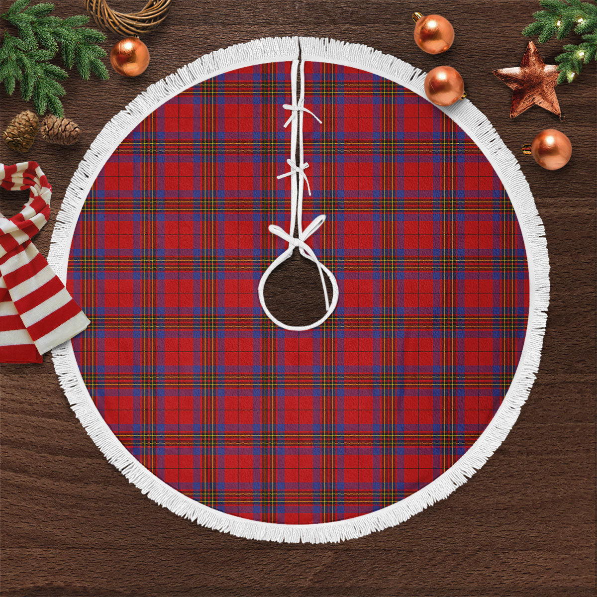 Clan Leslie Modern Tartan Christmas Tree Skirt ZF31 Leslie Modern Tartan Tartan Christmas   