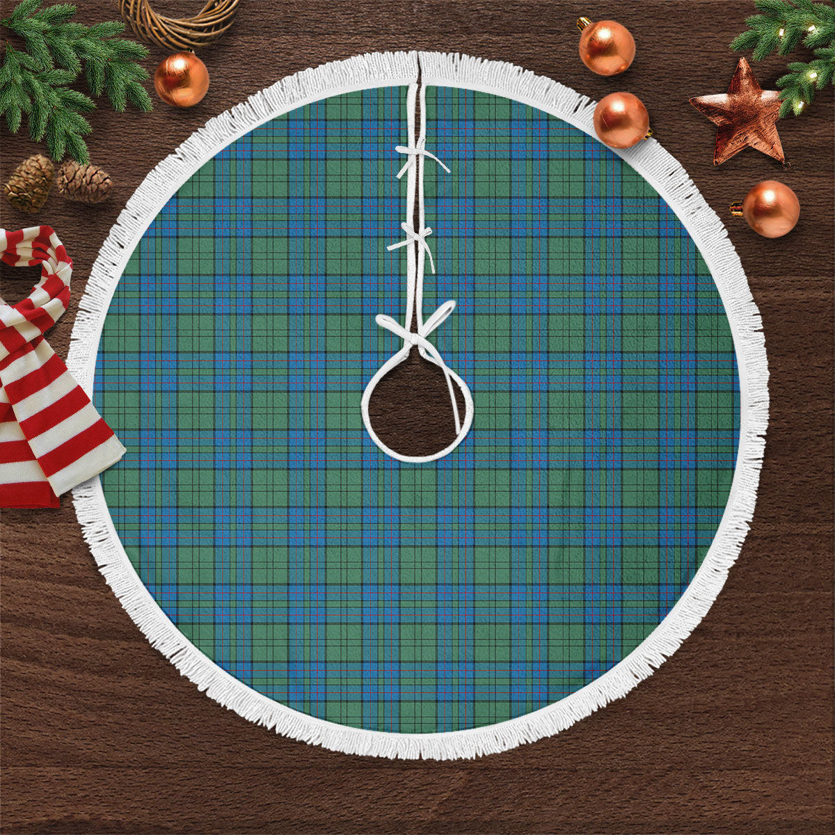 Clan Lockhart Tartan Christmas Tree Skirt ZC14 Lockhart Tartan Tartan Christmas   