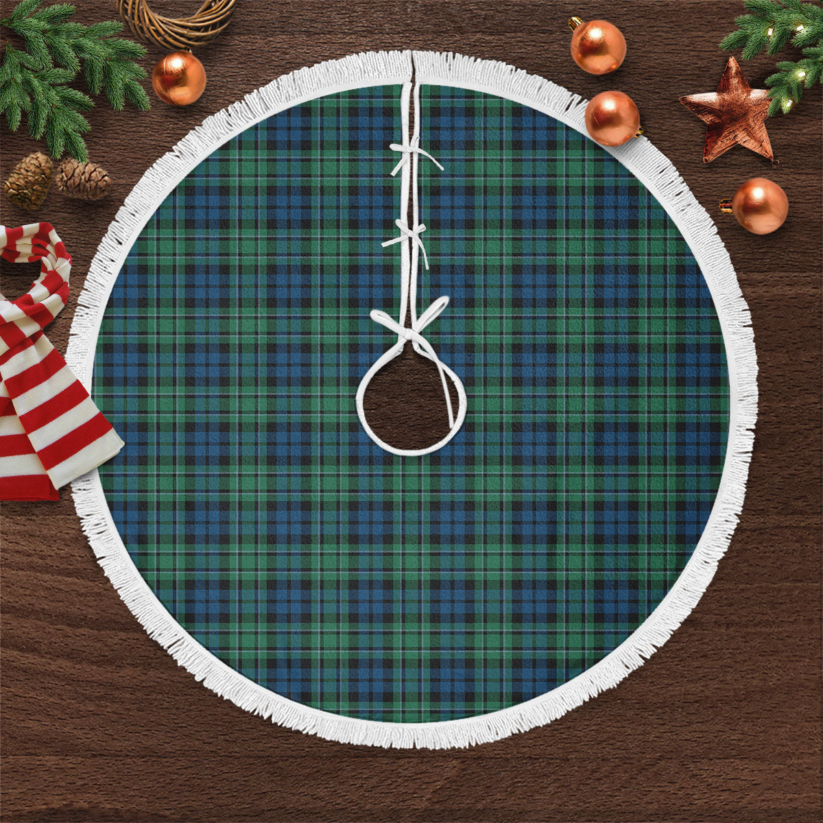 Clan MacCallum Ancient Tartan Christmas Tree Skirt VK77 MacCallum Ancient Tartan Tartan Christmas   