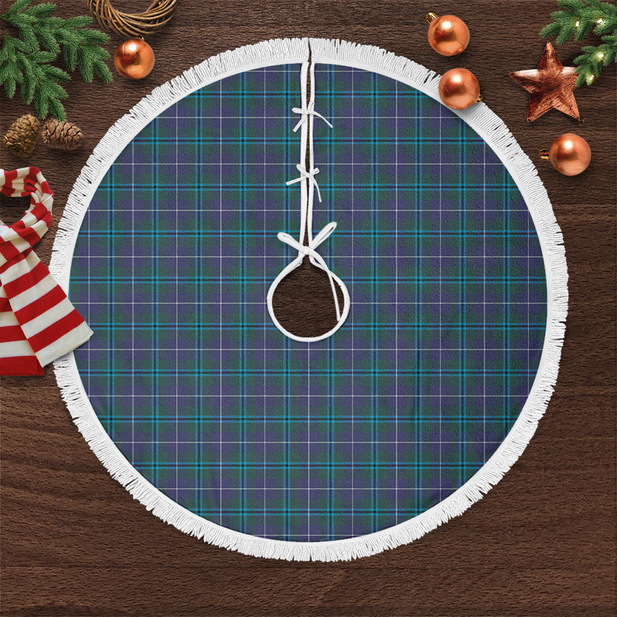 Clan Sandilands Tartan Christmas Tree Skirt HY80 Sandilands Tartan Tartan Christmas   