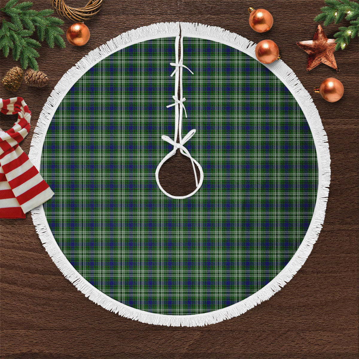 Clan Spottiswood Tartan Christmas Tree Skirt BU65 Spottiswood Tartan Tartan Christmas   