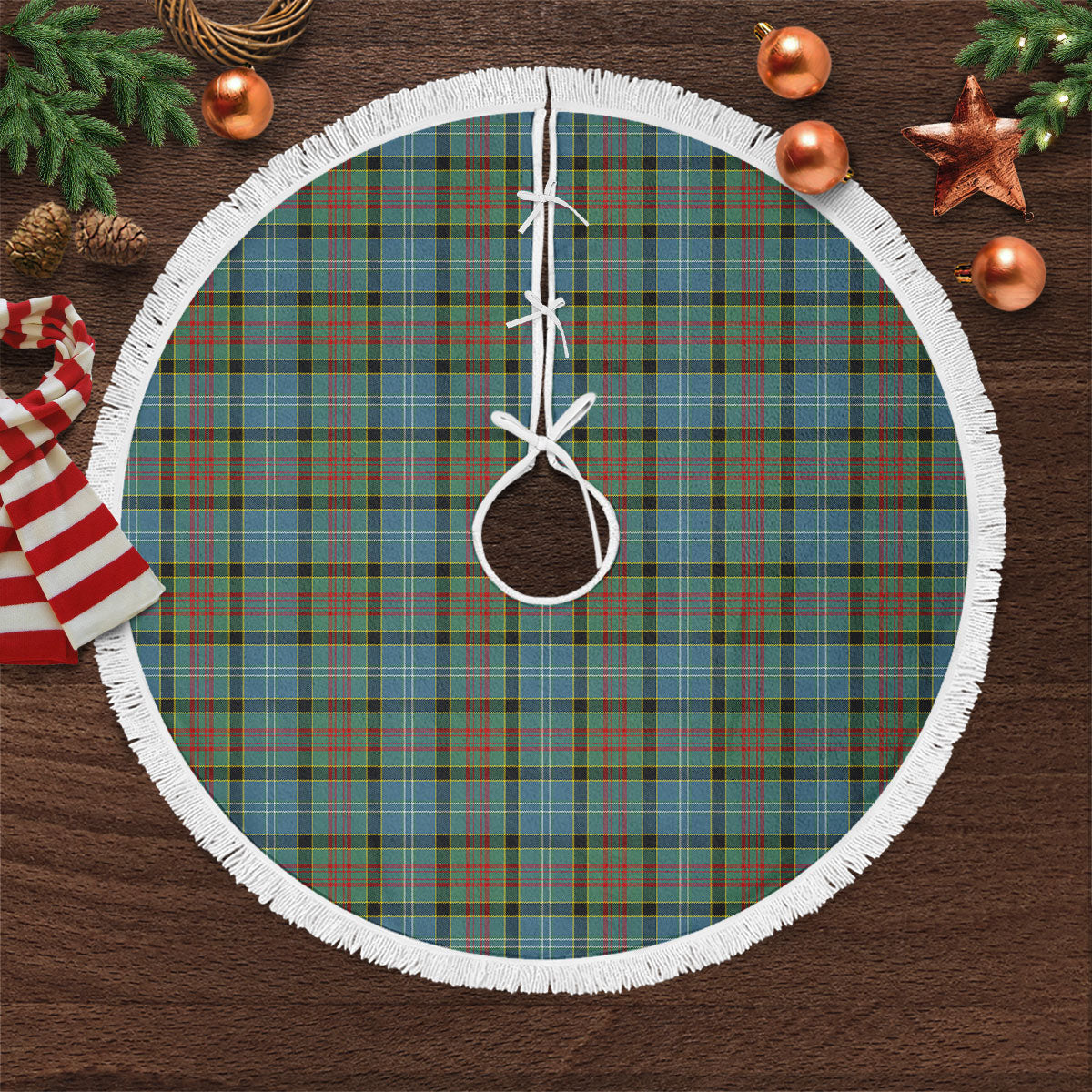 Clan Walkinshaw Tartan Christmas Tree Skirt LY50 Walkinshaw Tartan Tartan Christmas   