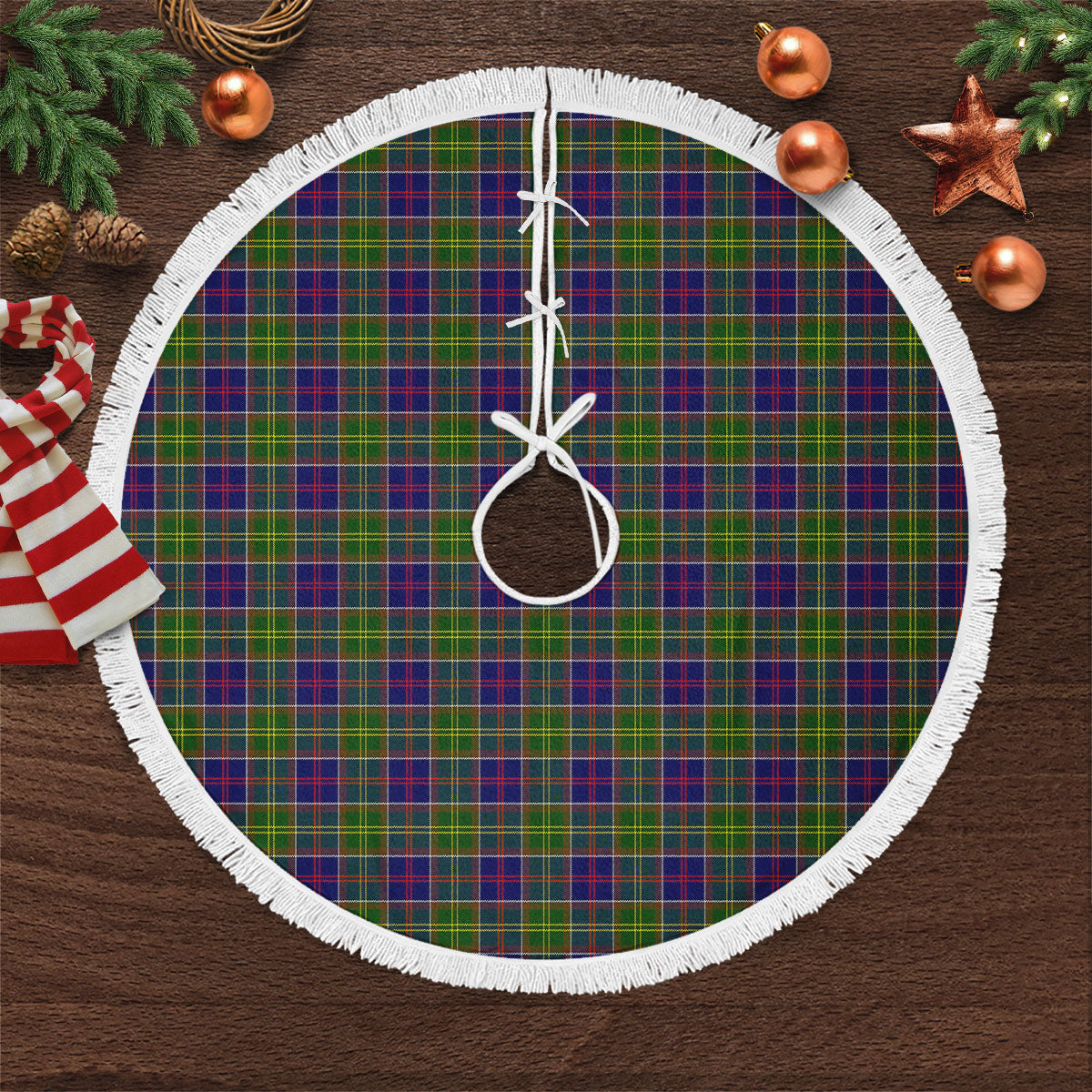 Clan Whitelaw Tartan Christmas Tree Skirt GO34 Whitelaw Tartan Tartan Christmas   