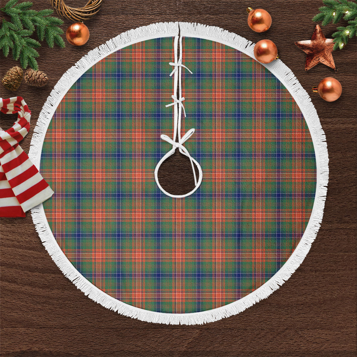 Clan Wilson Ancient Tartan Christmas Tree Skirt AJ12 Wilson Ancient Tartan Tartan Christmas   