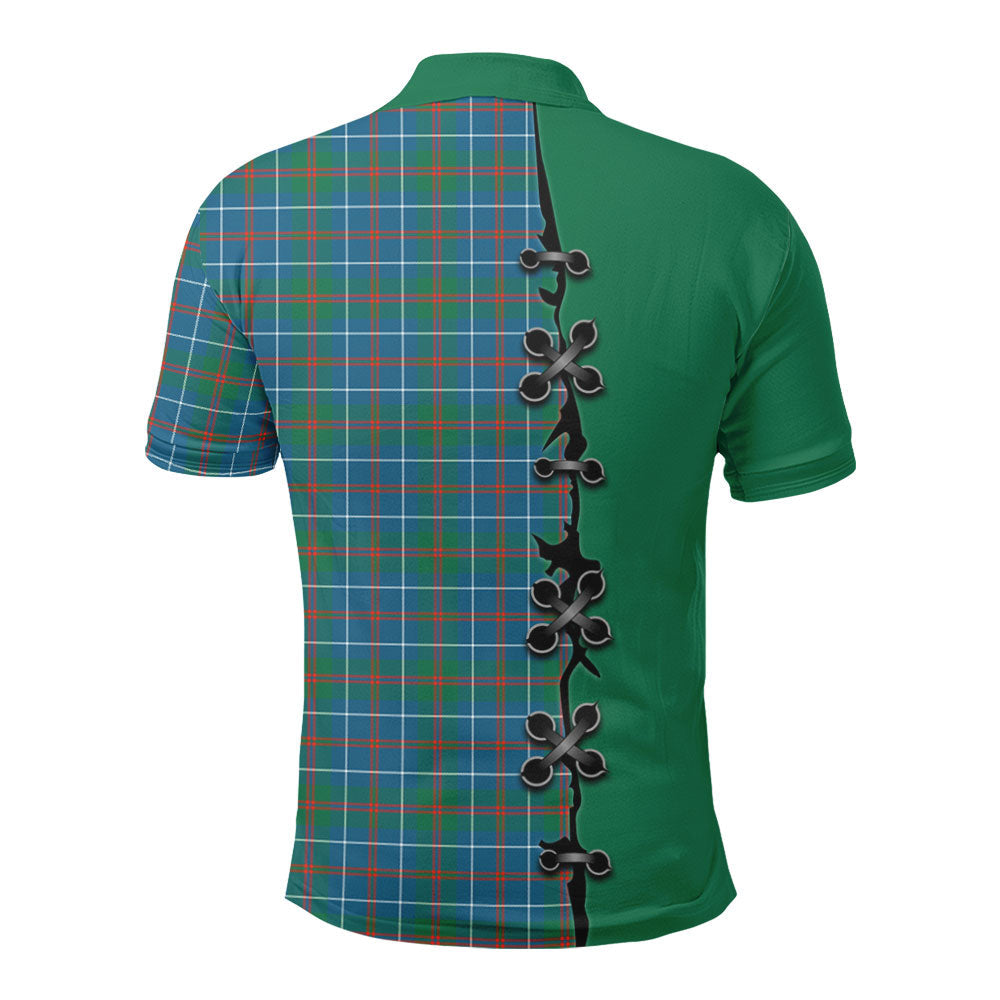 Clan MacHardy Ancient Tartan Polo Shirt - Lion Rampant And Celtic Thistle Style OJ83 MacHardy Ancient Tartan Tartan Polo   