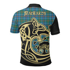 Clan MacHardy Ancient Tartan Polo Shirt Viking Wolf TV81 MacHardy Ancient Tartan Tartan Polo   