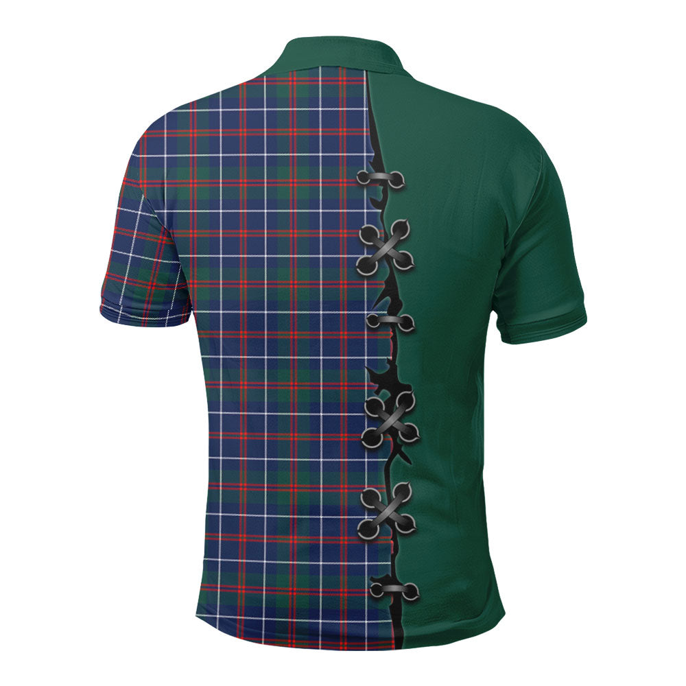 Clan MacHardy Modern Tartan Polo Shirt - Lion Rampant And Celtic Thistle Style ZV56 MacHardy Modern Tartan Tartan Polo   