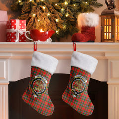 Clan Drummond of Perth Tartan Crest Christmas Stocking WS82 Drummond of Perth Tartan Tartan Stocking   