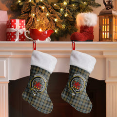 Clan Farquharson Weathered Tartan Crest Christmas Stocking YE83 Farquharson Weathered Tartan Tartan Stocking   