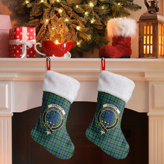 Clan Forsyth Ancient Tartan Crest Christmas Stocking GP88 Forsyth Ancient Tartan Tartan Stocking   