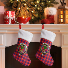 Clan Hamilton Modern Tartan Crest Christmas Stocking OG72 Hamilton Modern Tartan Tartan Stocking   