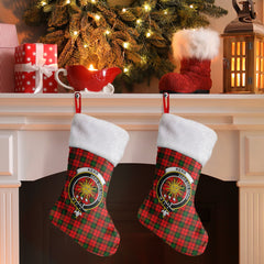 Clan Kerr Modern Tartan Crest Christmas Stocking UC94 Kerr Modern Tartan Tartan Stocking   