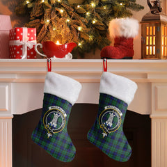 Clan MacCallum Modern Tartan Crest Christmas Stocking AD93 MacCallum Modern Tartan Tartan Stocking   