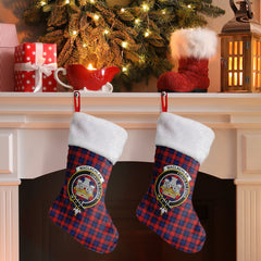 Clan MacLachlan Modern Tartan Crest Christmas Stocking FA35 MacLachlan Modern Tartan Tartan Stocking   