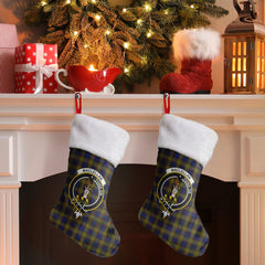 Clan MacLellan Modern Tartan Crest Christmas Stocking BJ37 MacLellan Modern Tartan Tartan Stocking   