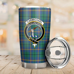 Clan Carmichael Ancient Tartan Crest Tumbler XL85 Clan Carmichael Tartan Today   