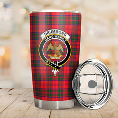 Clan Drummond Modern Tartan Crest Tumbler UX26 Clan Drummond Tartan Today   