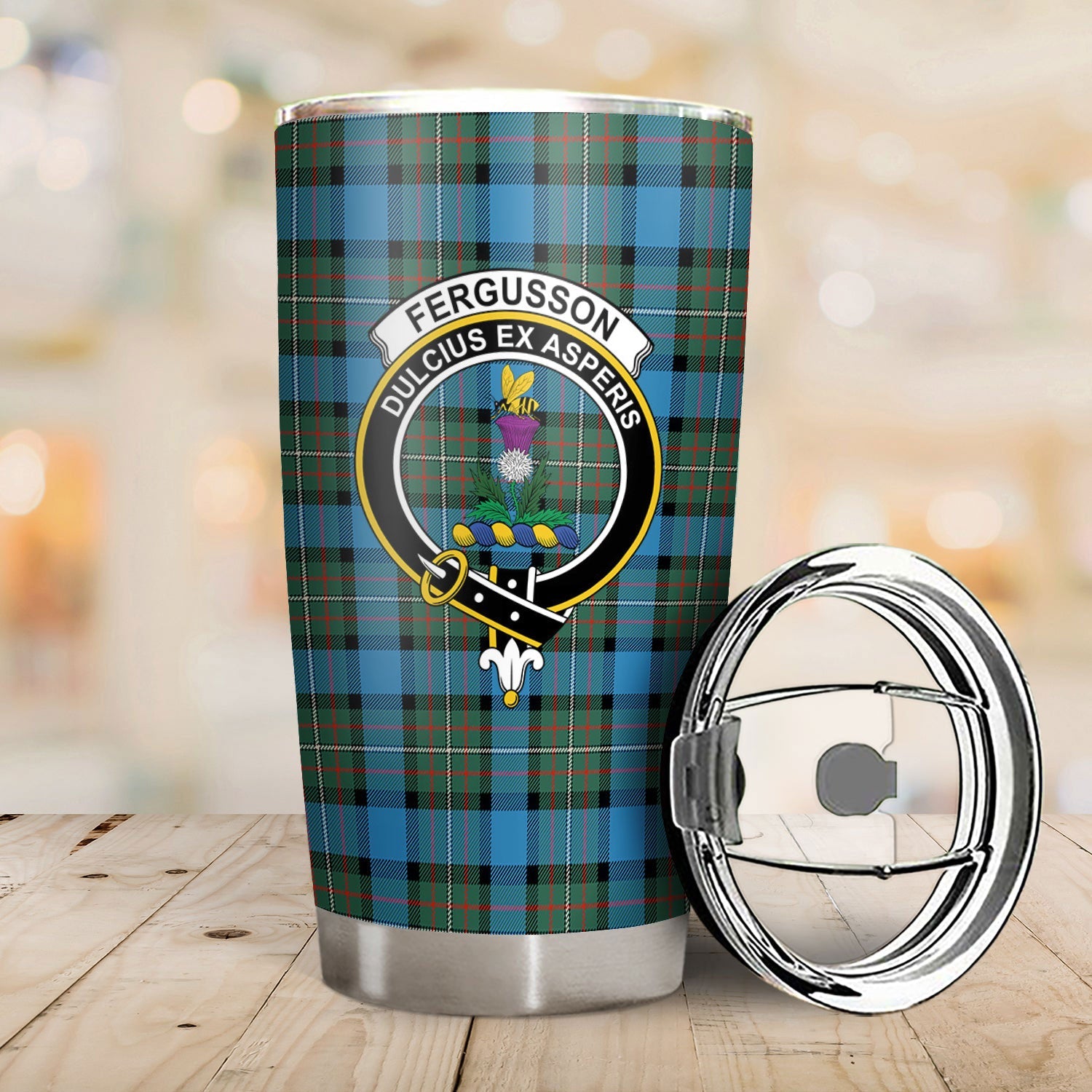 Clan Fergusson Ancient Tartan Crest Tumbler LY84 Clan Fergusson Tartan Today   