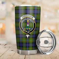 Clan Fergusson Modern Tartan Crest Tumbler PD88 Clan Fergusson Tartan Today   