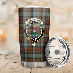 Clan Fergusson Weathered Tartan Crest Tumbler MF80 Clan Fergusson Tartan Today   