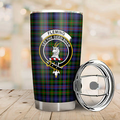 Clan Fleming Tartan Crest Tumbler OY51 Clan Fleming Tartan Today   