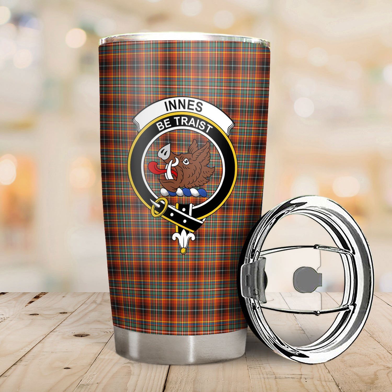 Clan Innes Ancient Tartan Crest Tumbler CX68 Clan Innes Tartan Today   