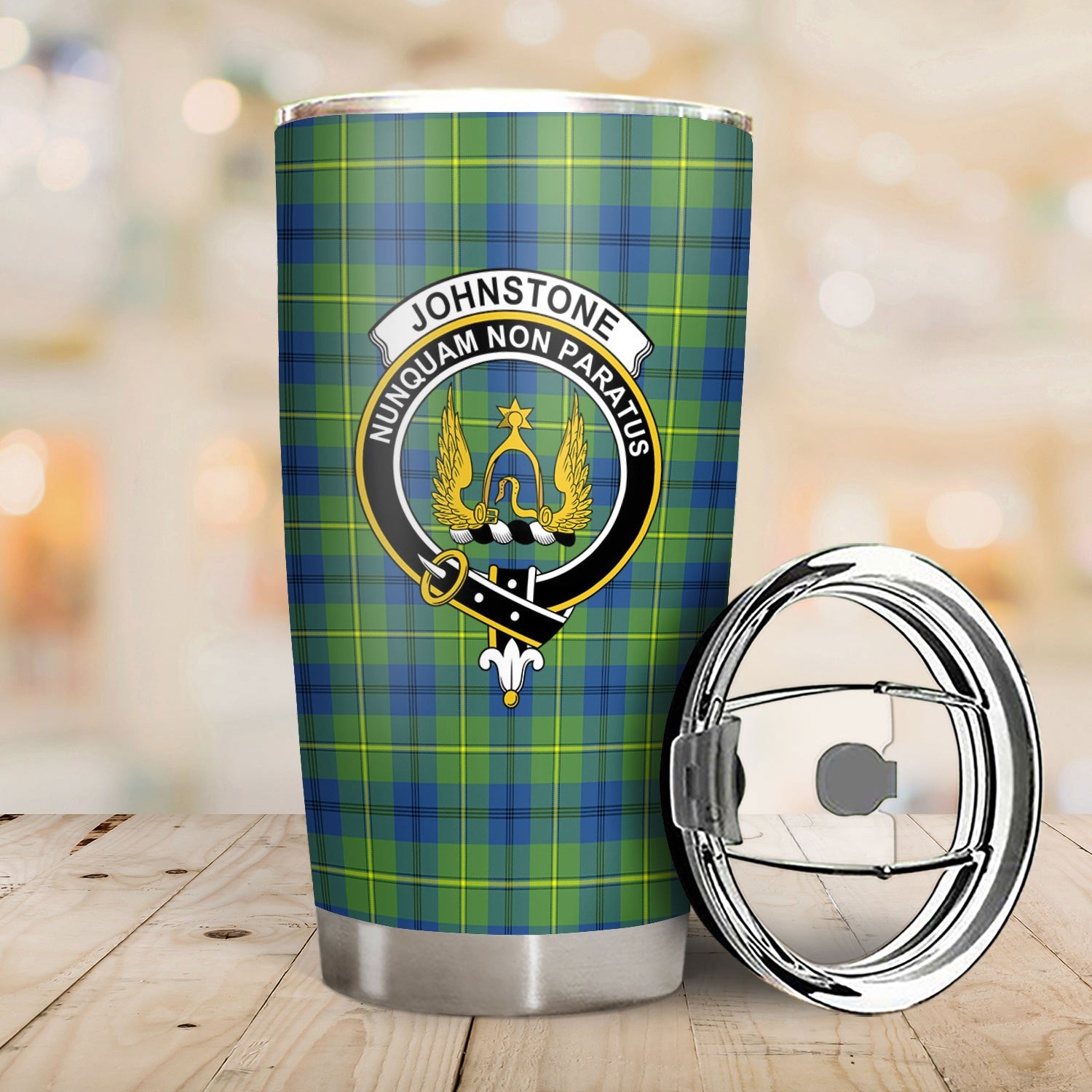 Clan Johnstone Ancient Tartan Crest Tumbler HG33 Clan Johnstone Tartan Today   