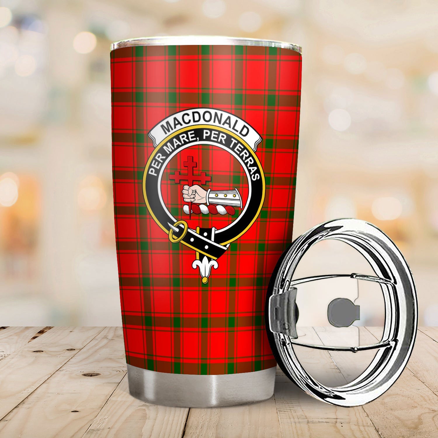 Clan MacDonald of Sleat Tartan Crest Tumbler QE94 Clan MacDonald of Sleat Tartan Today   