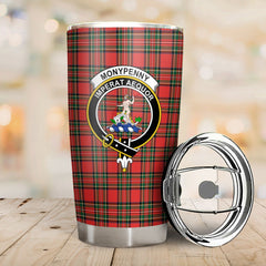 Clan Monypenny Tartan Crest Tumbler PM97 Clan Monypenny Tartan Today   