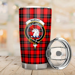 Clan Ramsay Modern Tartan Crest Tumbler NY79 Clan Ramsay Tartan Today   