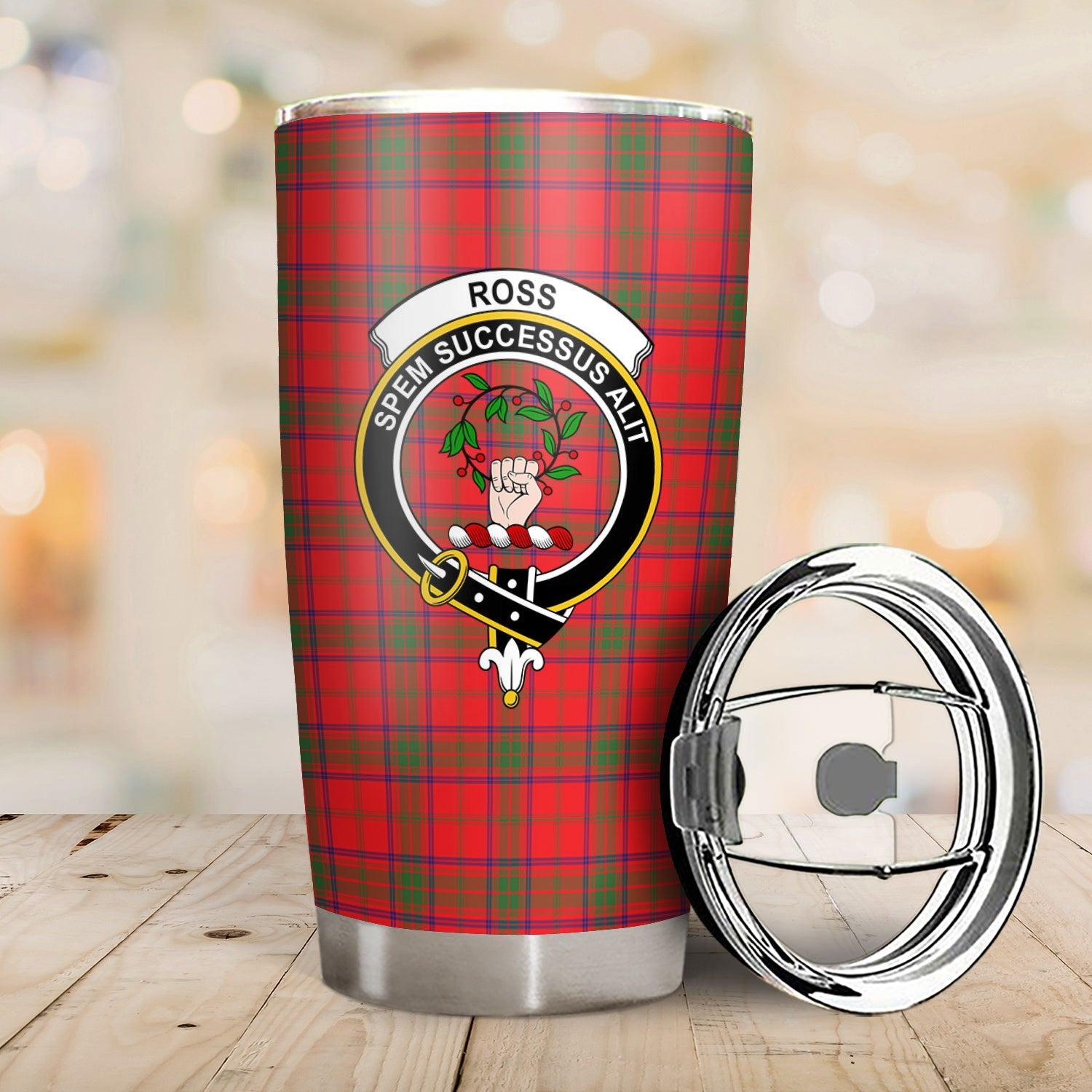 Clan Ross Modern Tartan Crest Tumbler KF85 Clan Ross Tartan Today   