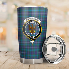 Clan Sandilands Tartan Crest Tumbler GK60 Clan Sandilands Tartan Today   