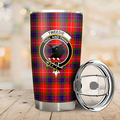 Clan Tweedie Tartan Crest Tumbler JO33 Clan Tweedie Tartan Today   