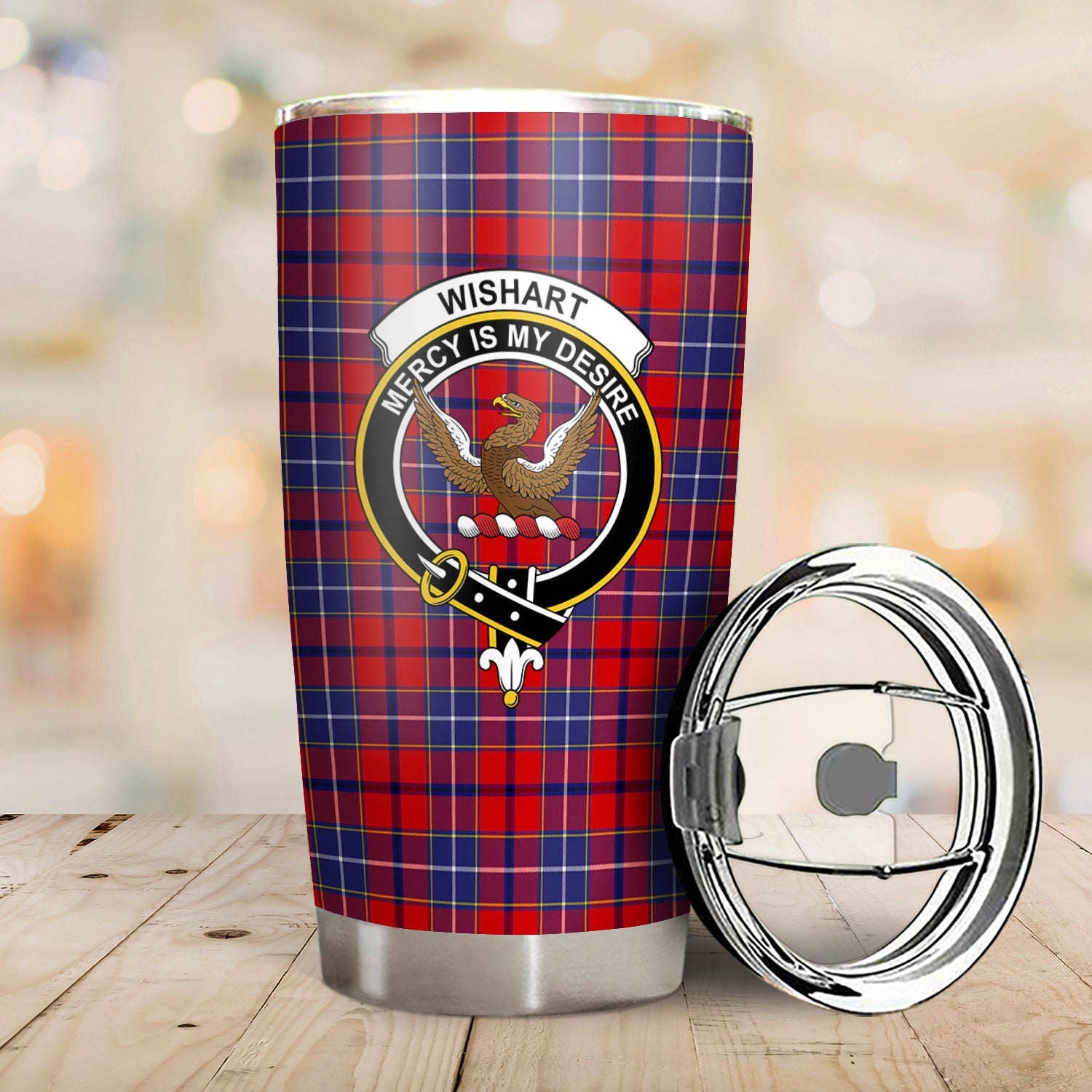 Clan Wishart Dress Tartan Crest Tumbler GH20 Clan Wishart Tartan Today   