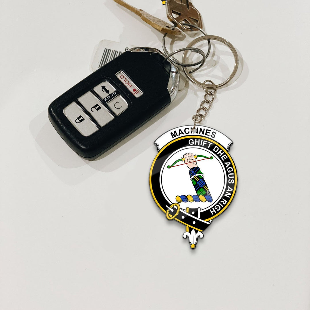 Clan MacInnes Tartan Crest Keychain SJ46 Clan MacInnes Tartan Today   