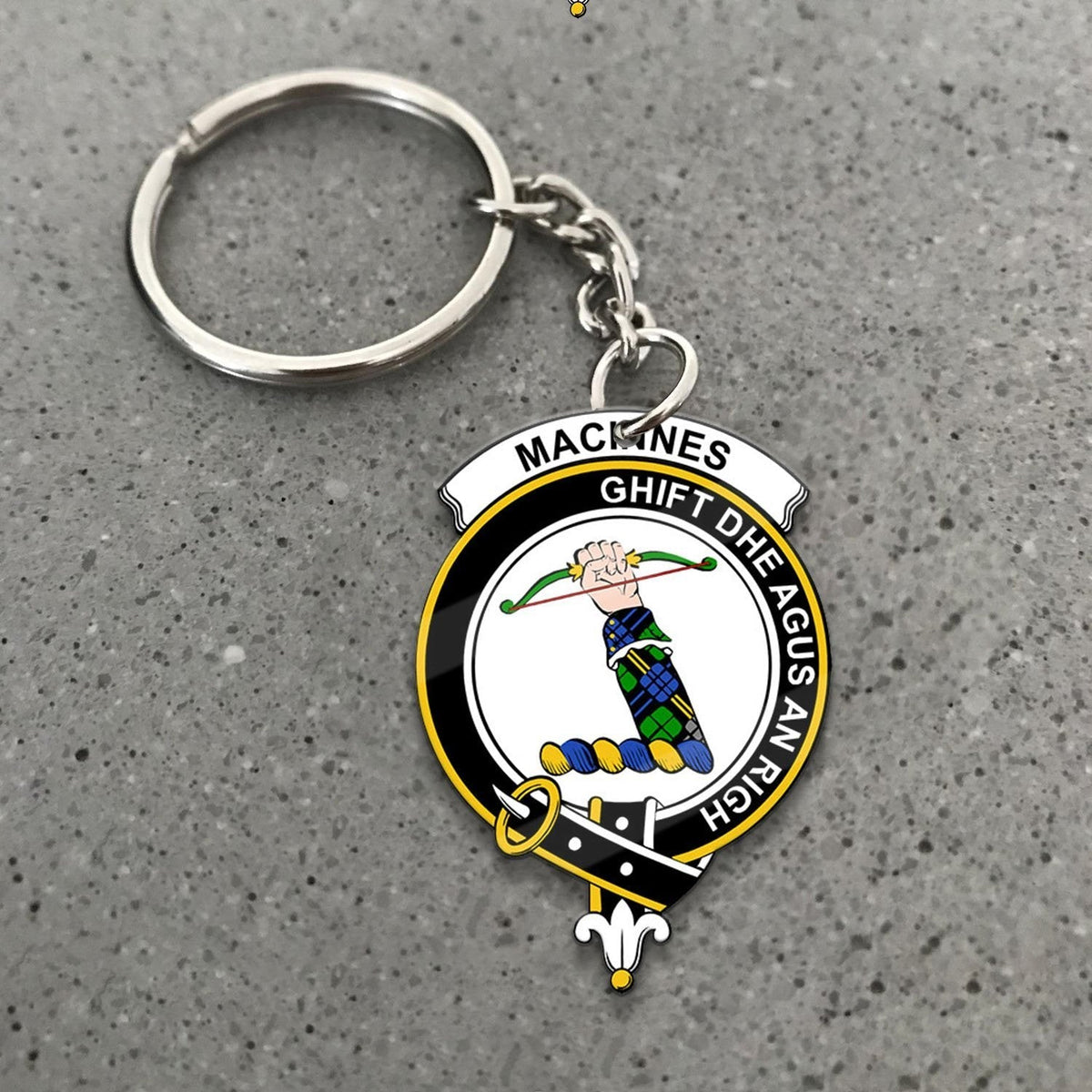 Clan MacInnes Tartan Crest Keychain SJ46 Clan MacInnes Tartan Today   