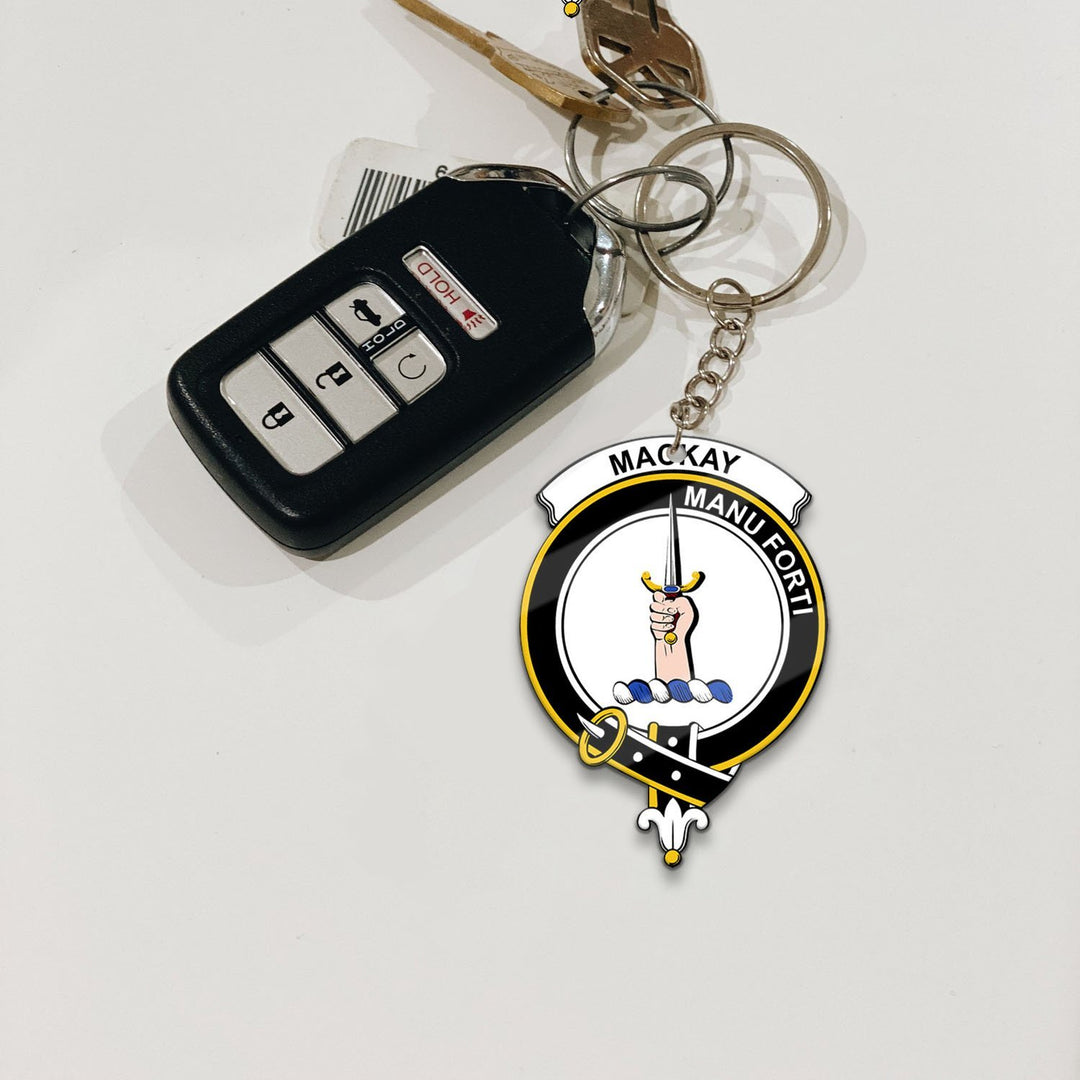 Clan MacKay Tartan Crest Keychain QW89 Clan MacKay Tartan Today   