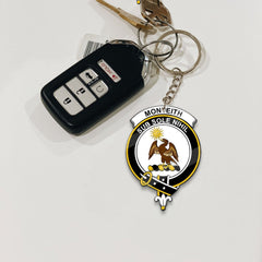 Clan Monteith Tartan Crest Keychain VQ95 Clan Monteith Tartan Today   